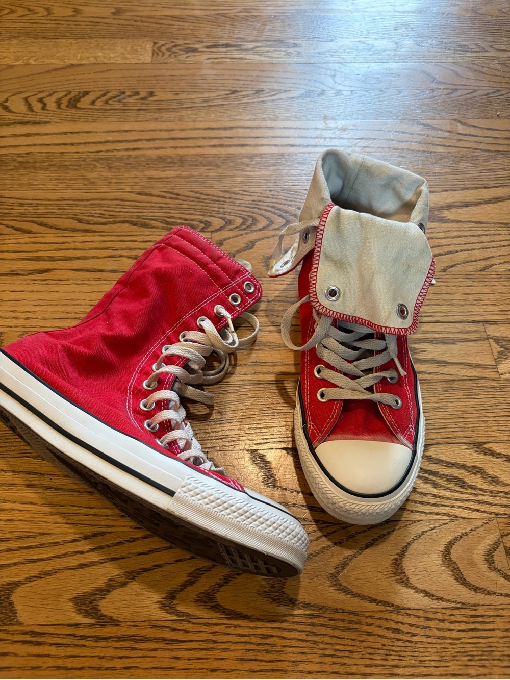 Converse Chuck Taylor All Star Sneakers X-Hi Fold Down Red